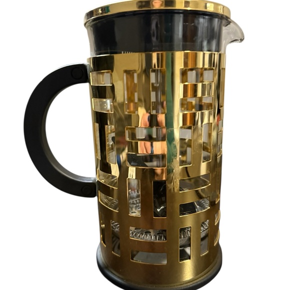 NEW Bodum French Press Eileen Coffee Maker 8 Cup *1.01/34fl.oz Gold Plated - Picture 4 of 5